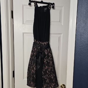 JH Collectibles Black Dress with Gold and Silver Accents
